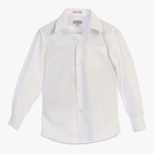 Crisp White Kids Dress Shirt by Gioberti